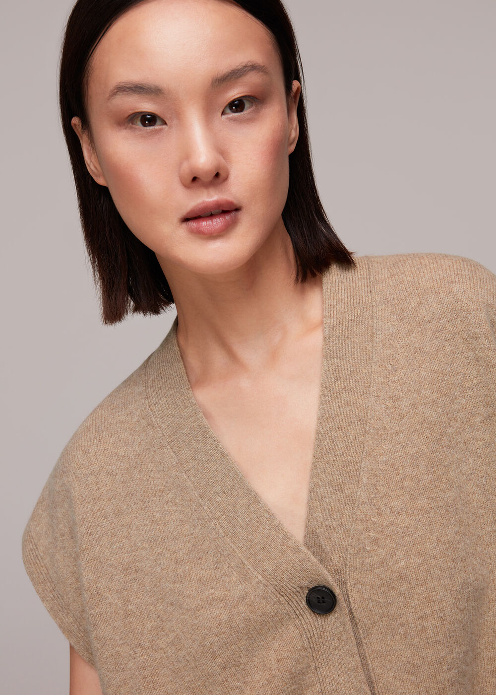 Button Through Wool Tank