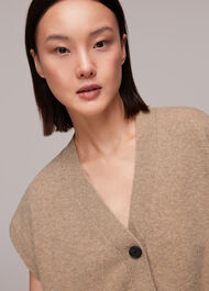 Button Through Wool Tank