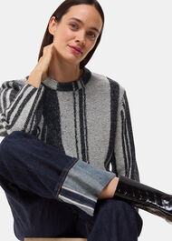 Block Stripe Wool Knit