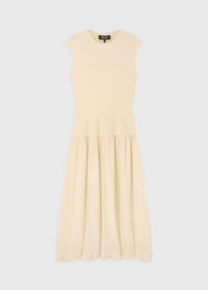 Knitted 2in1 Bubble Hem Dress