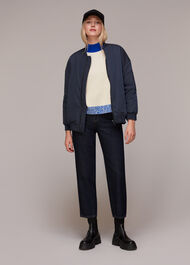 Mouline Trim Sweater