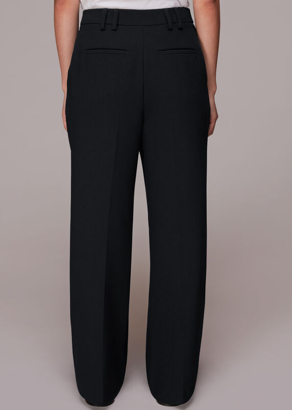 Black Cara Dropped Waist Trouser