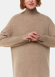 Cashmere Funnel Neck Dress