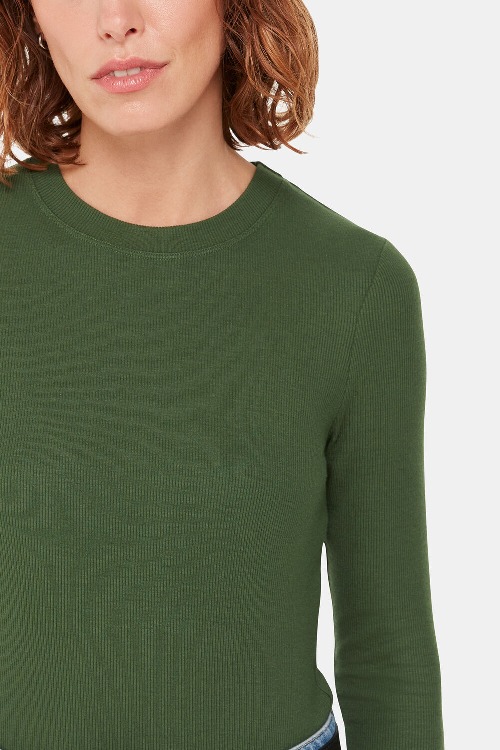 Essential Ribbed Crew Neck