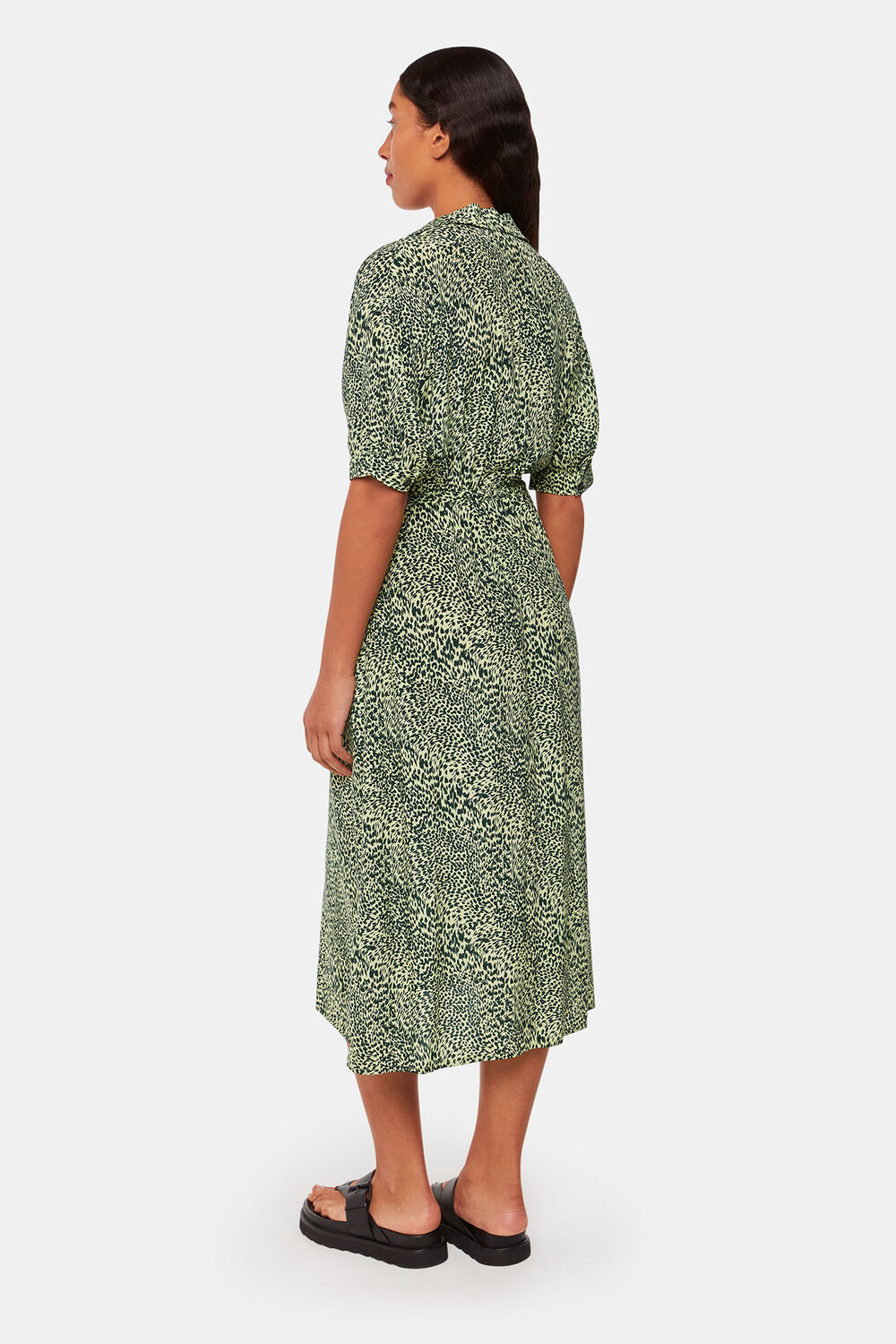 Diagonal Leopard Print Dress