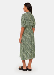 Diagonal Leopard Print Dress