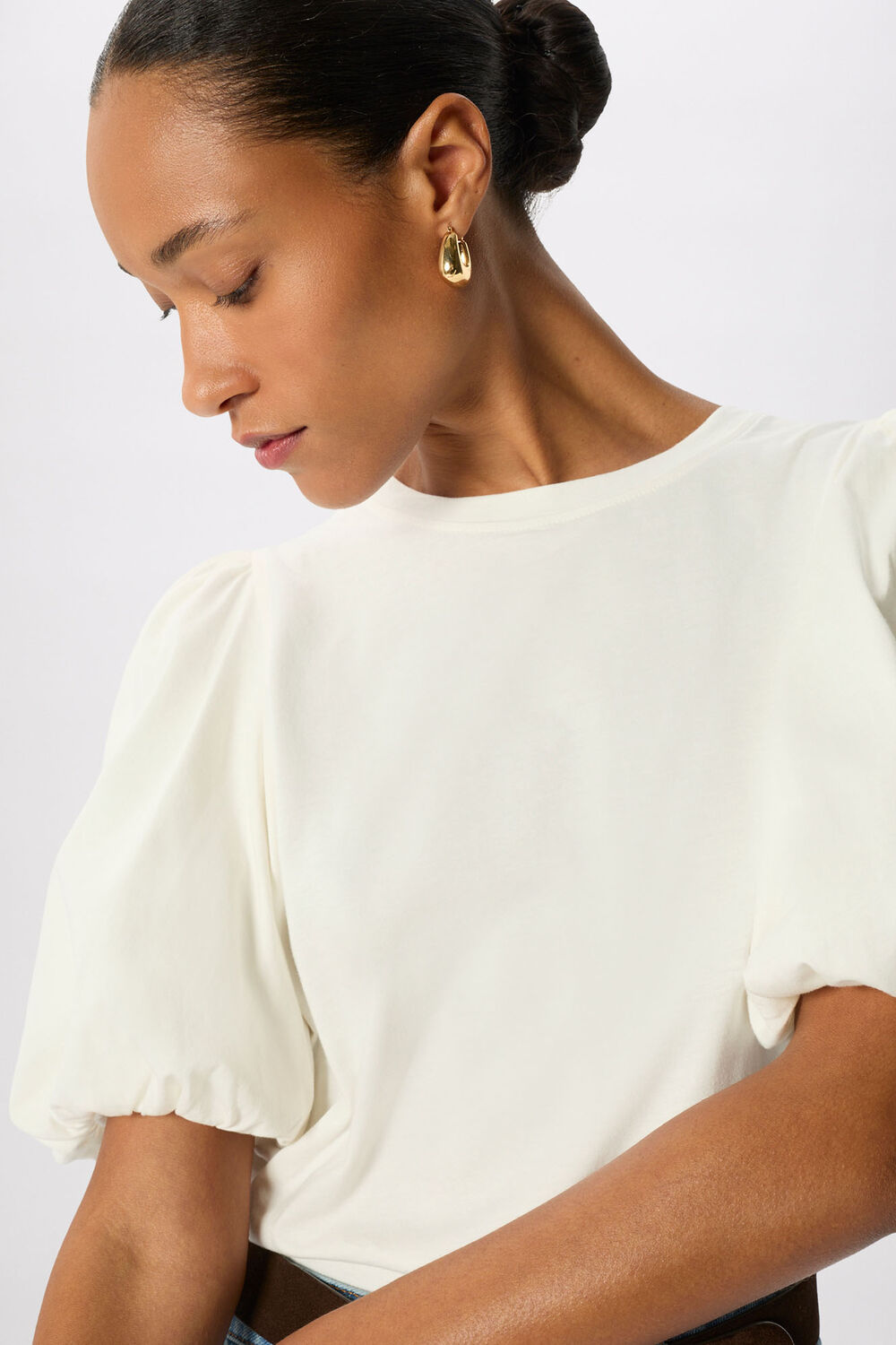 Puff Sleeve Detail Tee