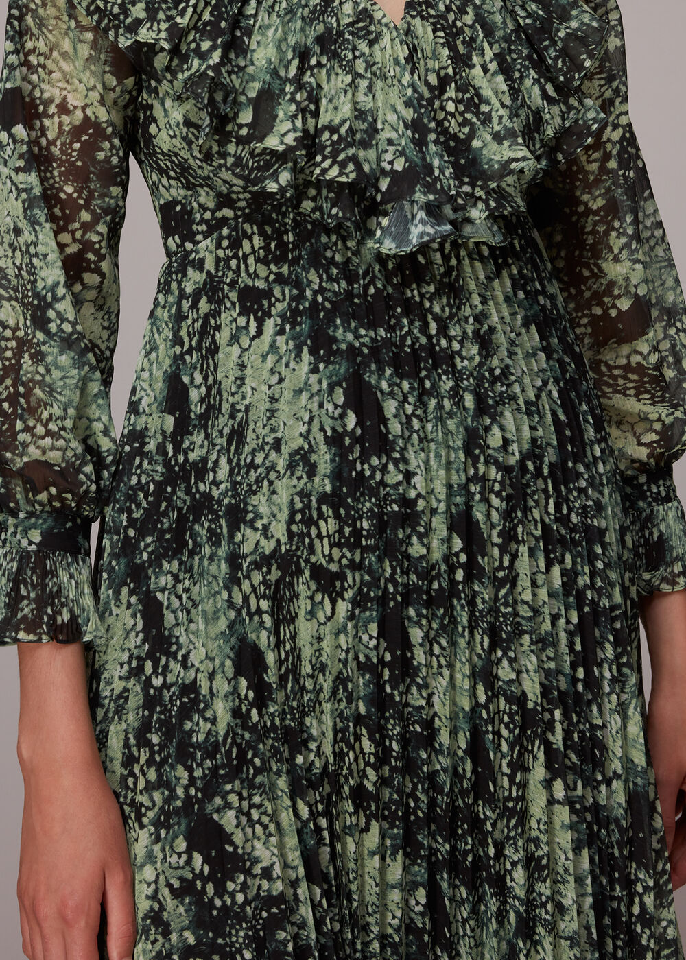 Snow Flurry Printed Midi Dress