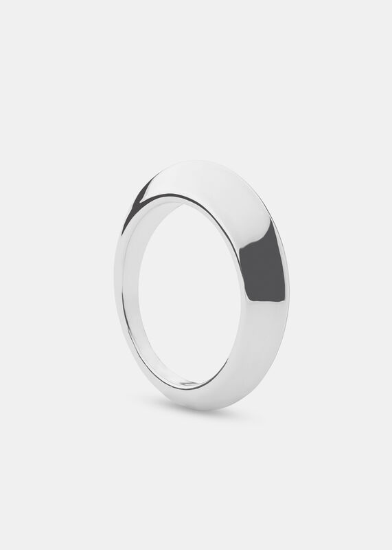 Silver Edge Detail Ring