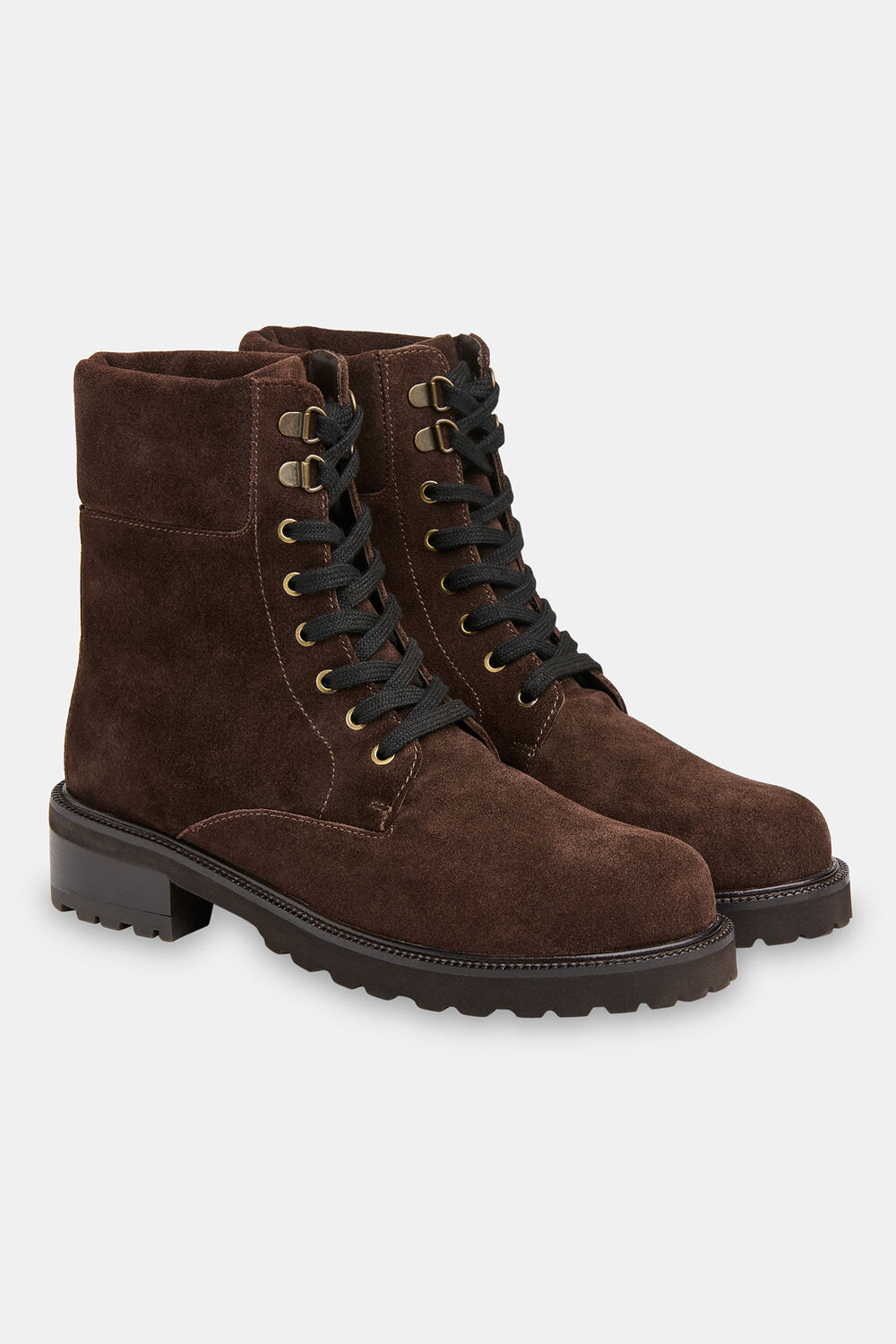 Suede Lace Up Boot