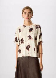 Shadow Floral Viscose Blouse