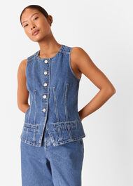 Petite Slim Fit Cotton Waistcoat