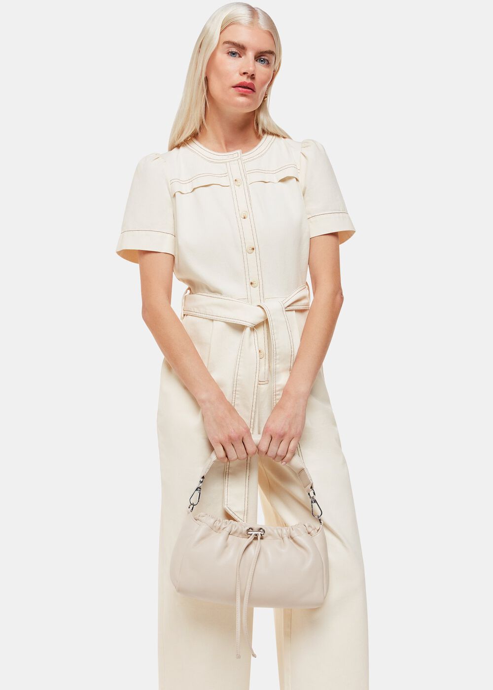 Petite Alana Denim Jumpsuit