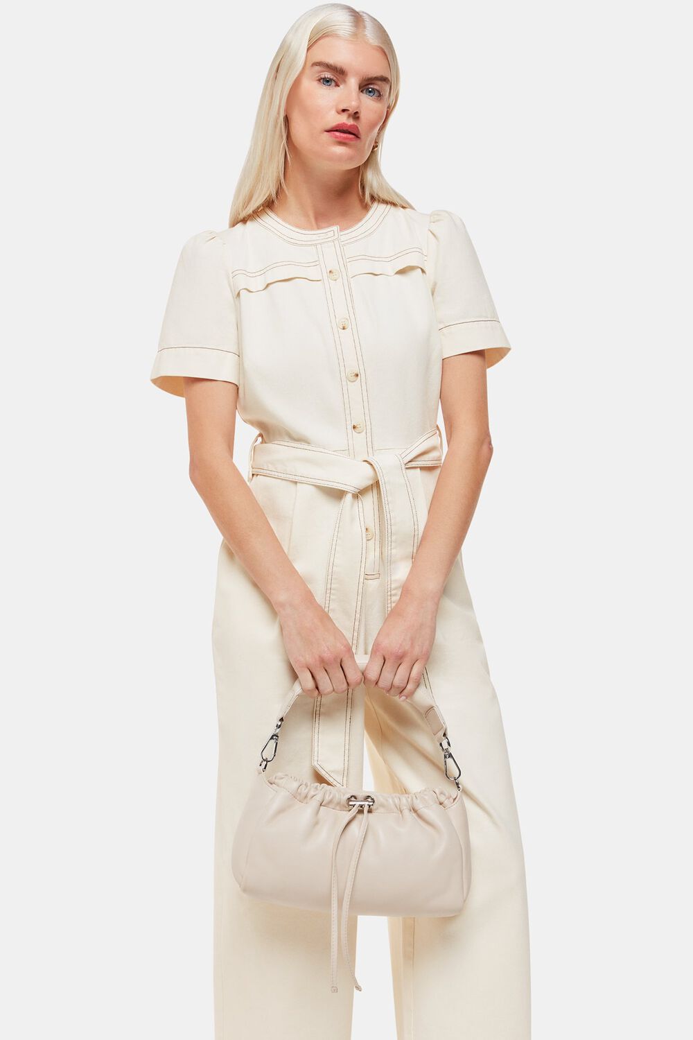Petite Alana Denim Jumpsuit