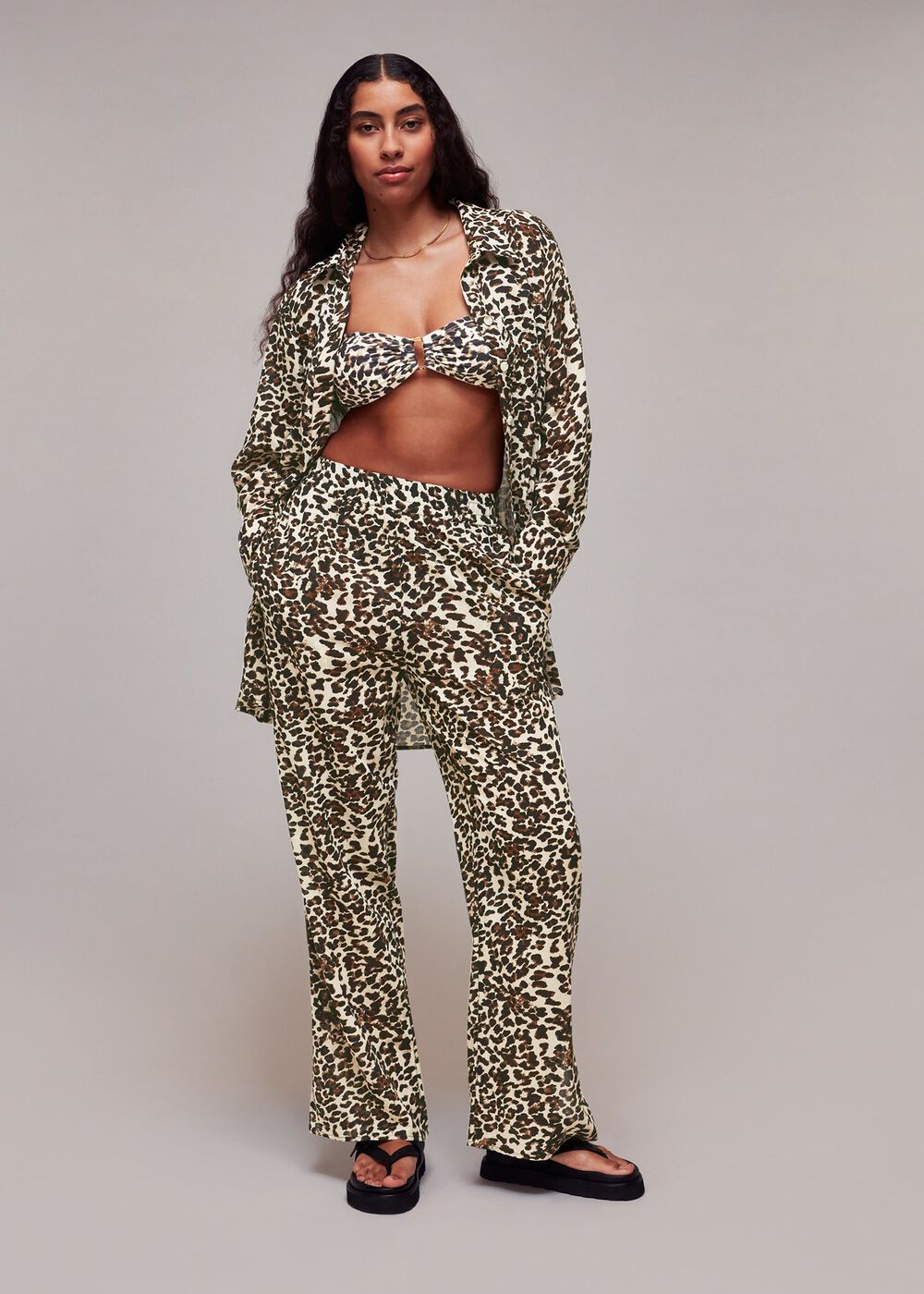 Animal Print Beach Trouser