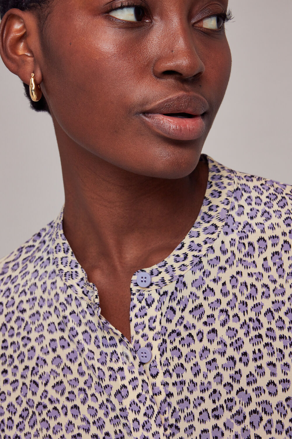 Dashed Leopard Midi Dress