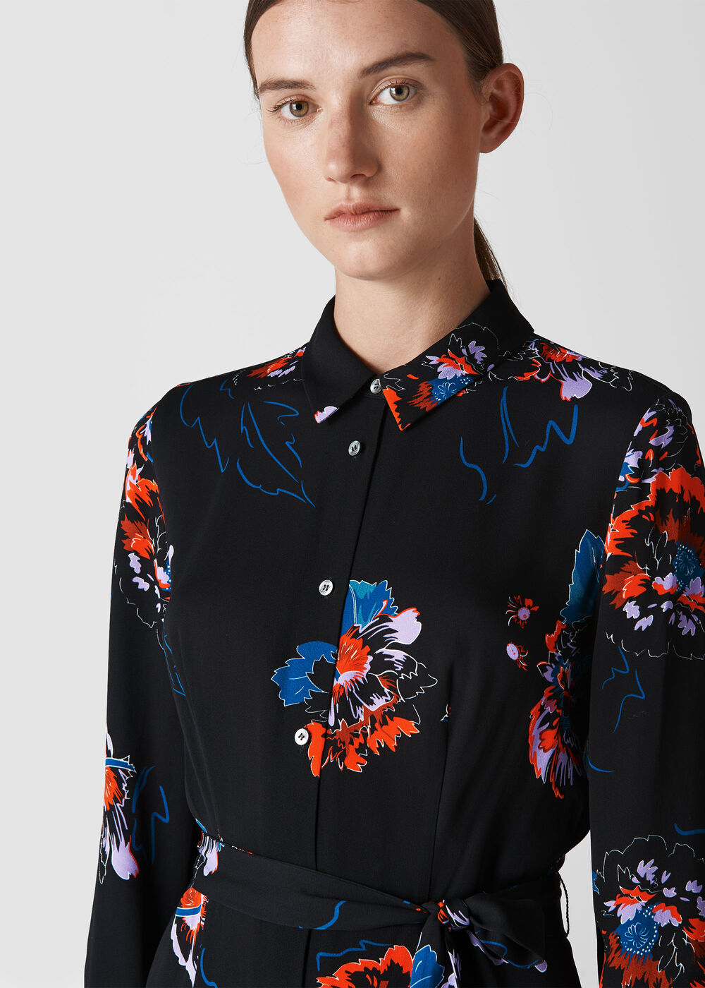 freya shirt dress Inoa Canberra Silk Freya Shirt Dress