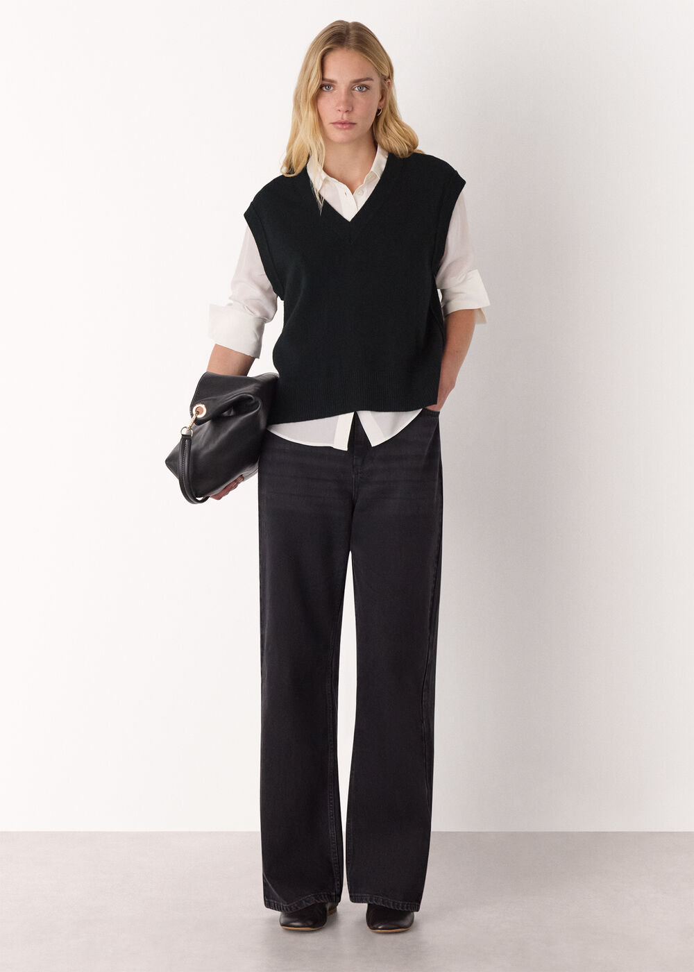 Wool V Neck Tank