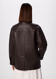Petite Clean Bonded Leather Jacket