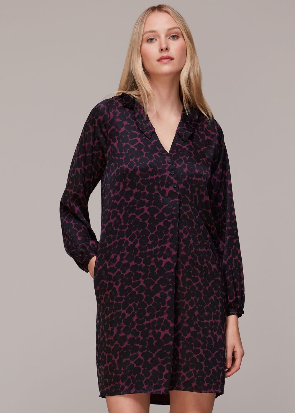 Smudge Animal Frill Dress