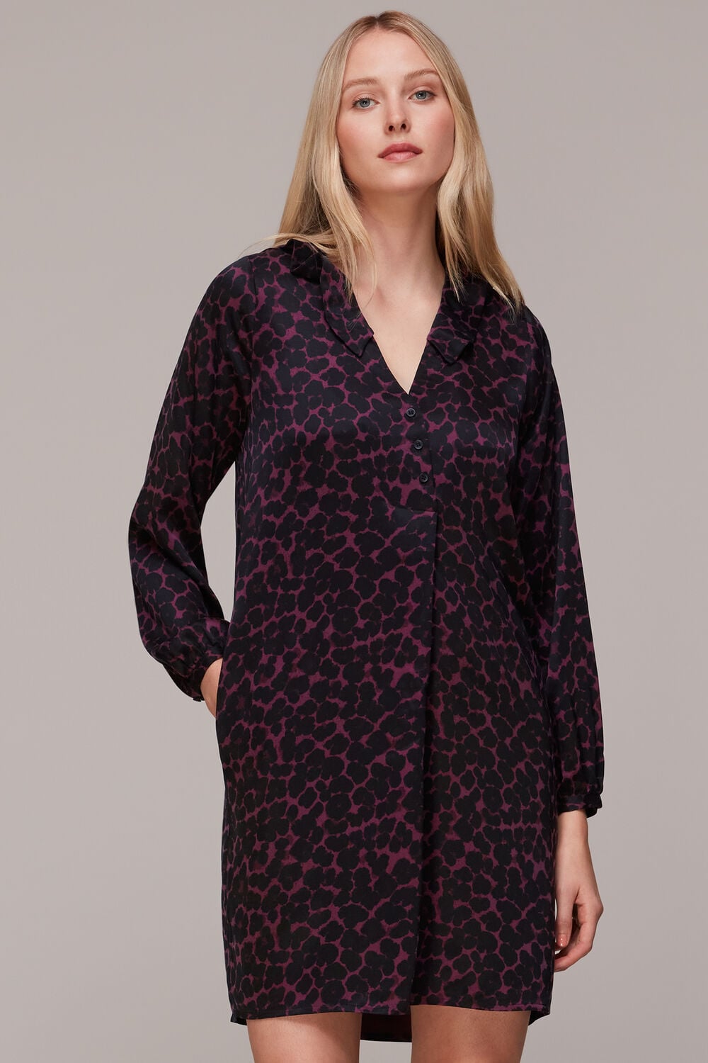 Smudge Animal Frill Dress