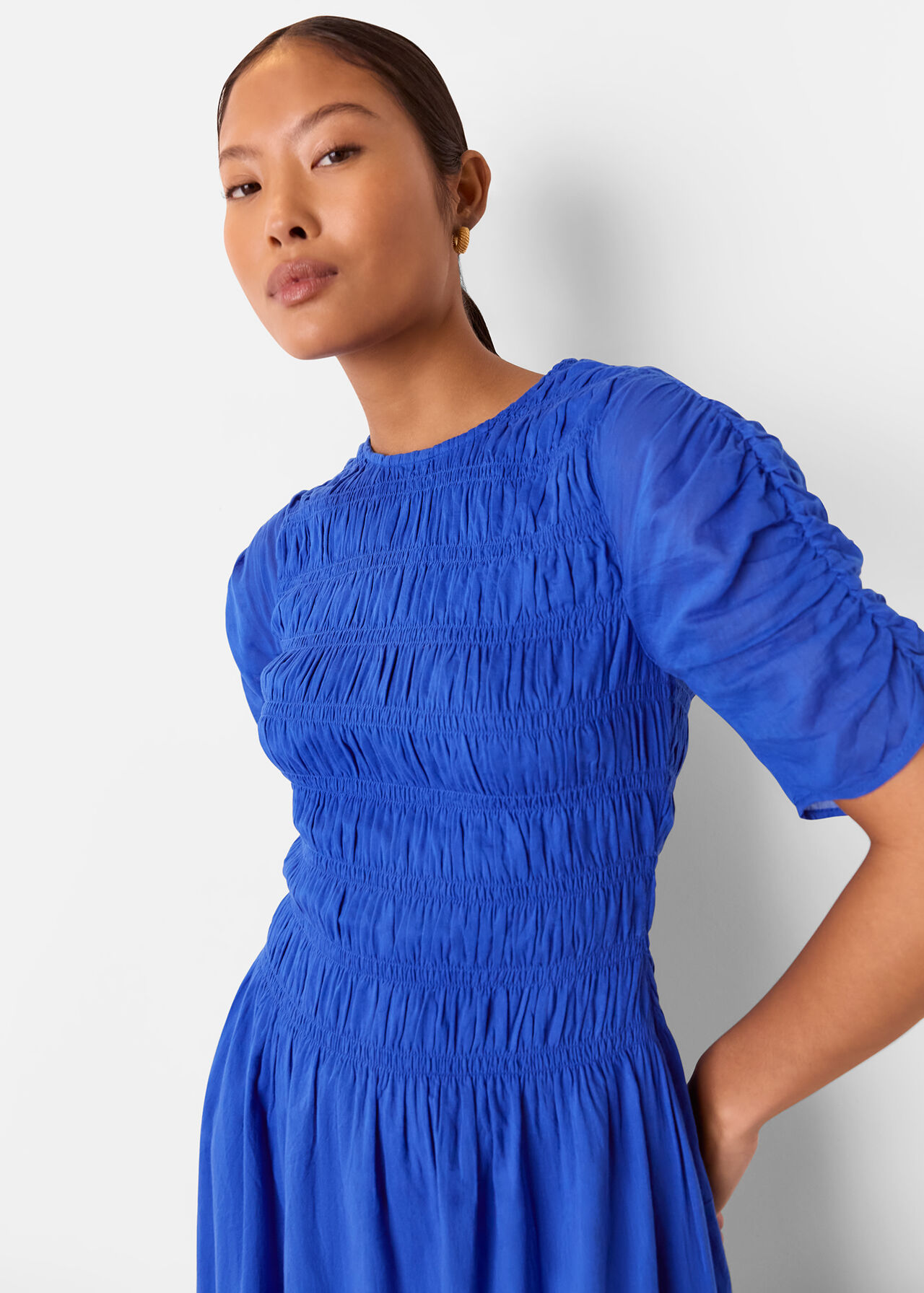 Petite Avery Smocked Dress