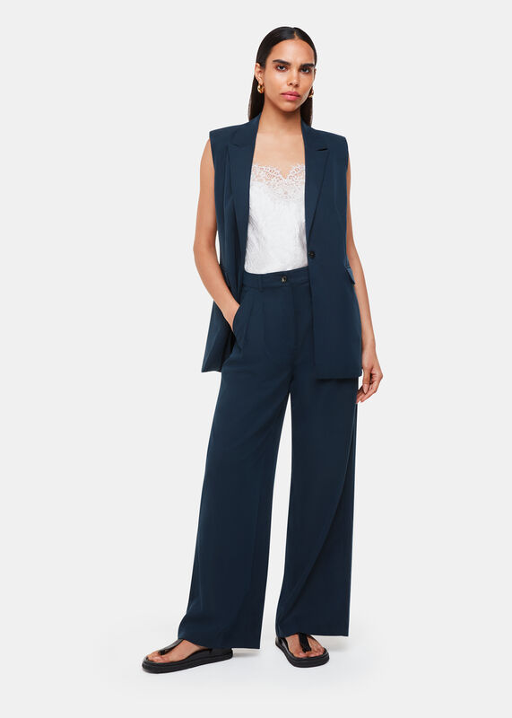 Navy Joss Tailored Pants 