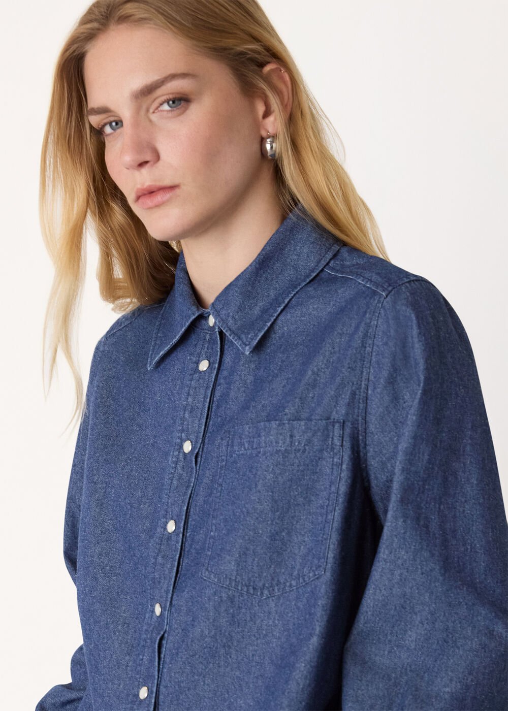 Pocket Detail Cotton Shirt
