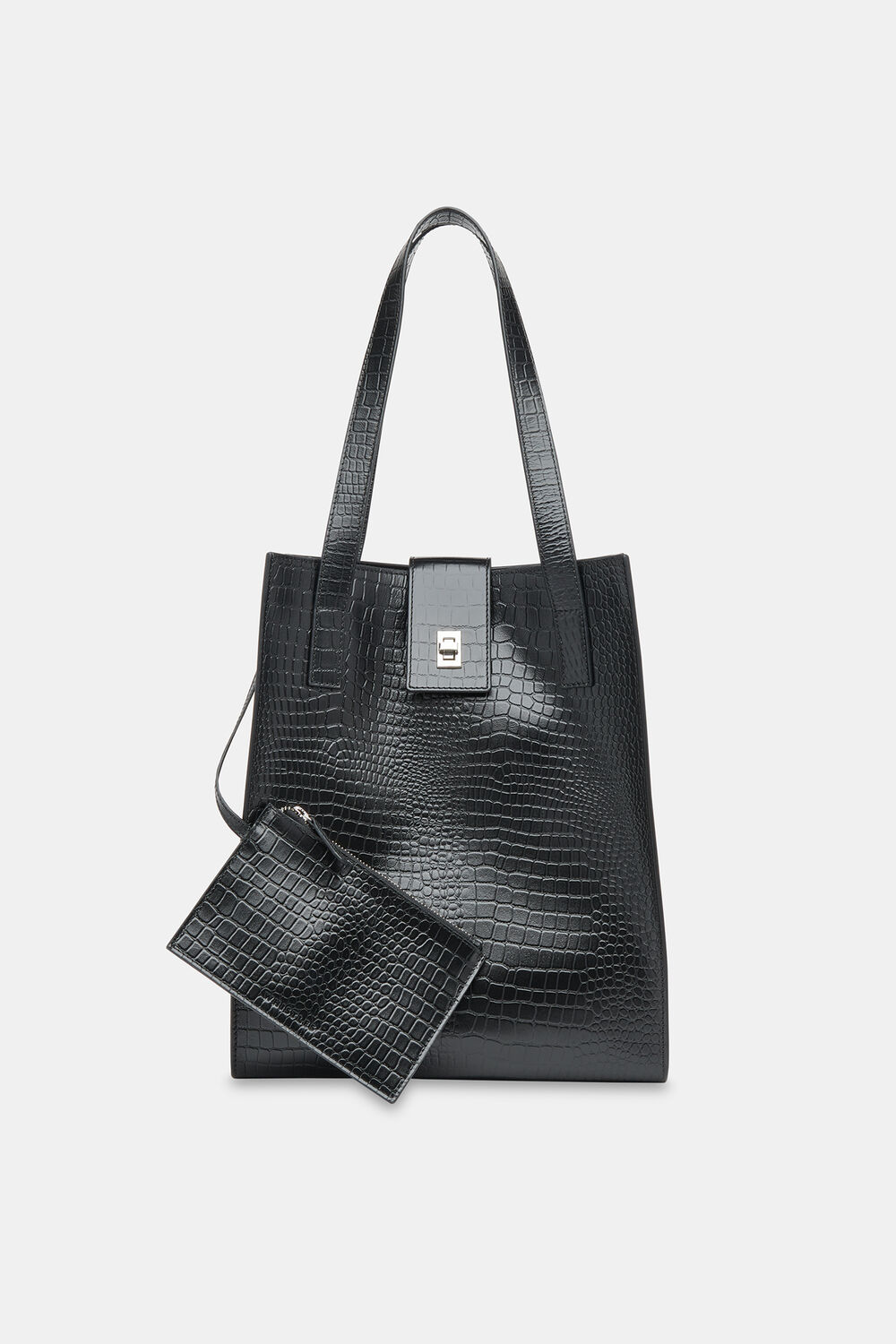Black Inara Turn Lock Bag