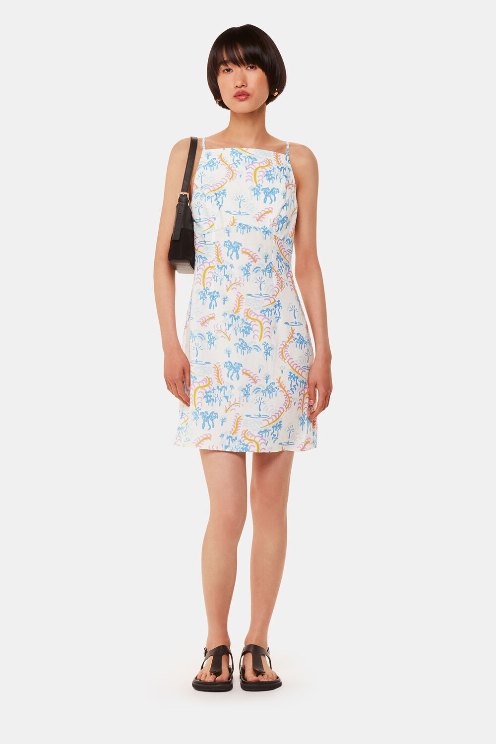 Ivory Rainforest Linen Blend Dress