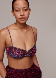 Animal Printed Bikini Top