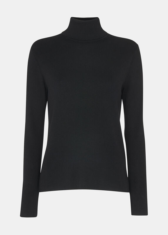 Black Maja Knitted Turtleneck Sweater