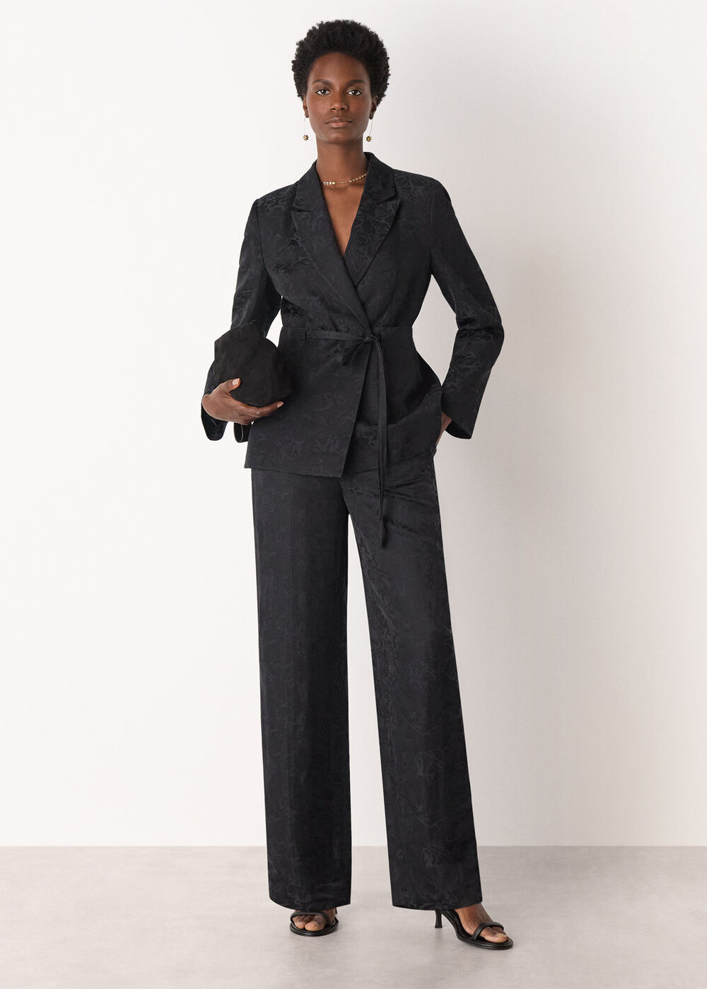 Jacquard Straight Leg Trouser