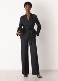 Jacquard Straight Leg Trouser