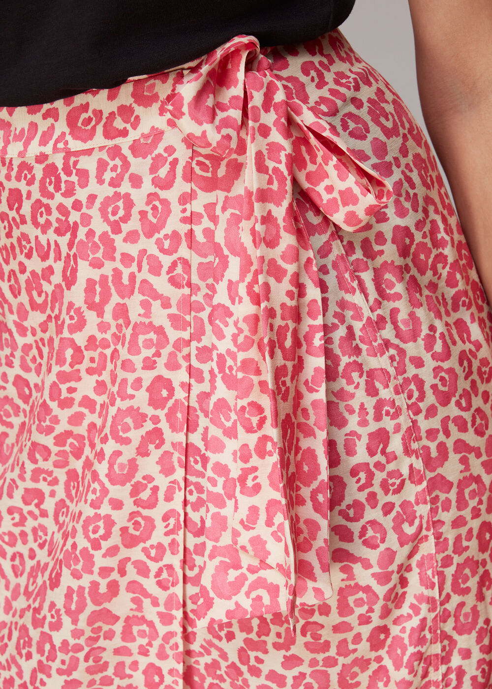 Cheetah Print Wrap Skirt
