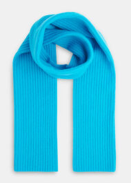 Wool Mix Rib Scarf