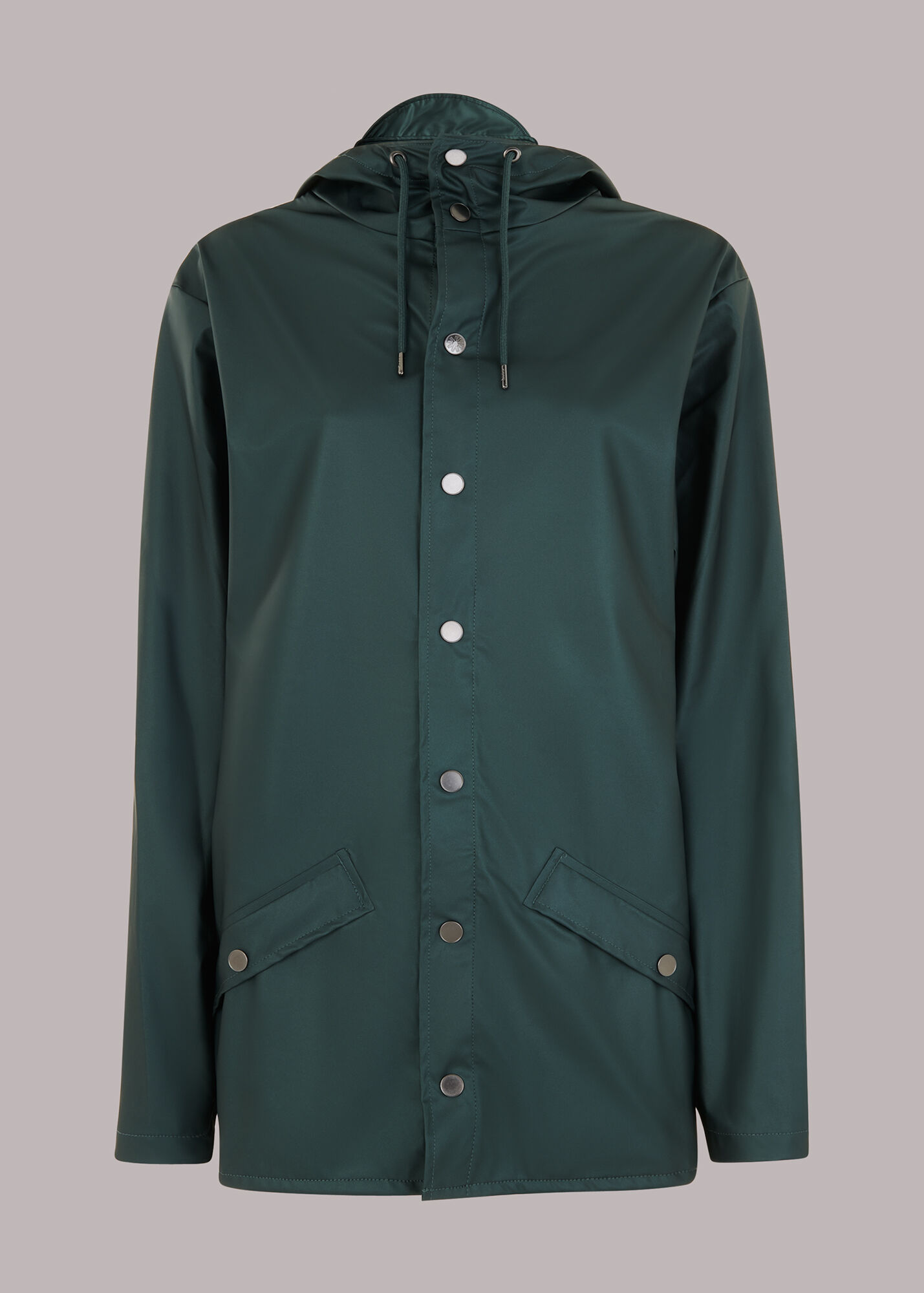 Dark Green Rains Jacket WHISTLES Whistles UK