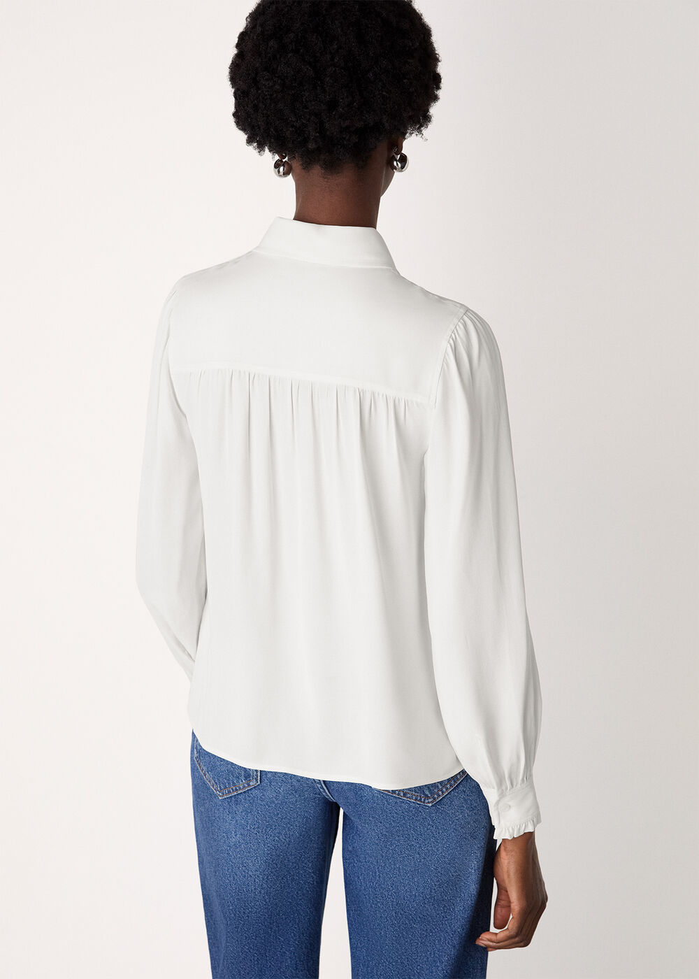 Tie Detail Crepe Blouse