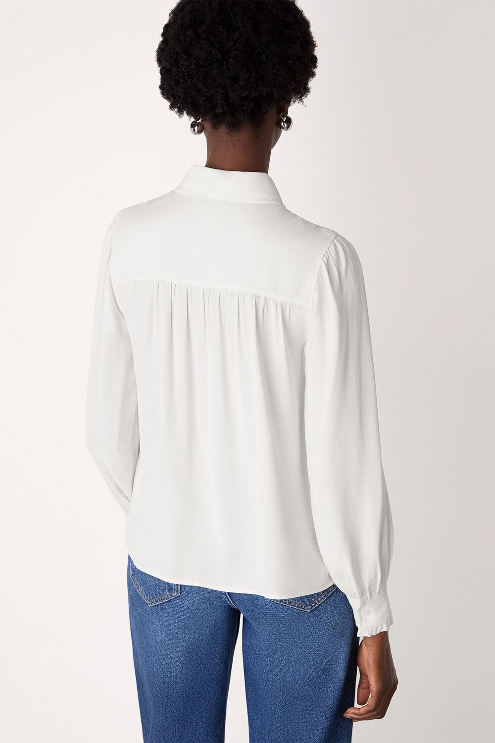 Tie Detail Crepe Blouse