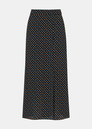 Scattered Hearts Midi Skirt
