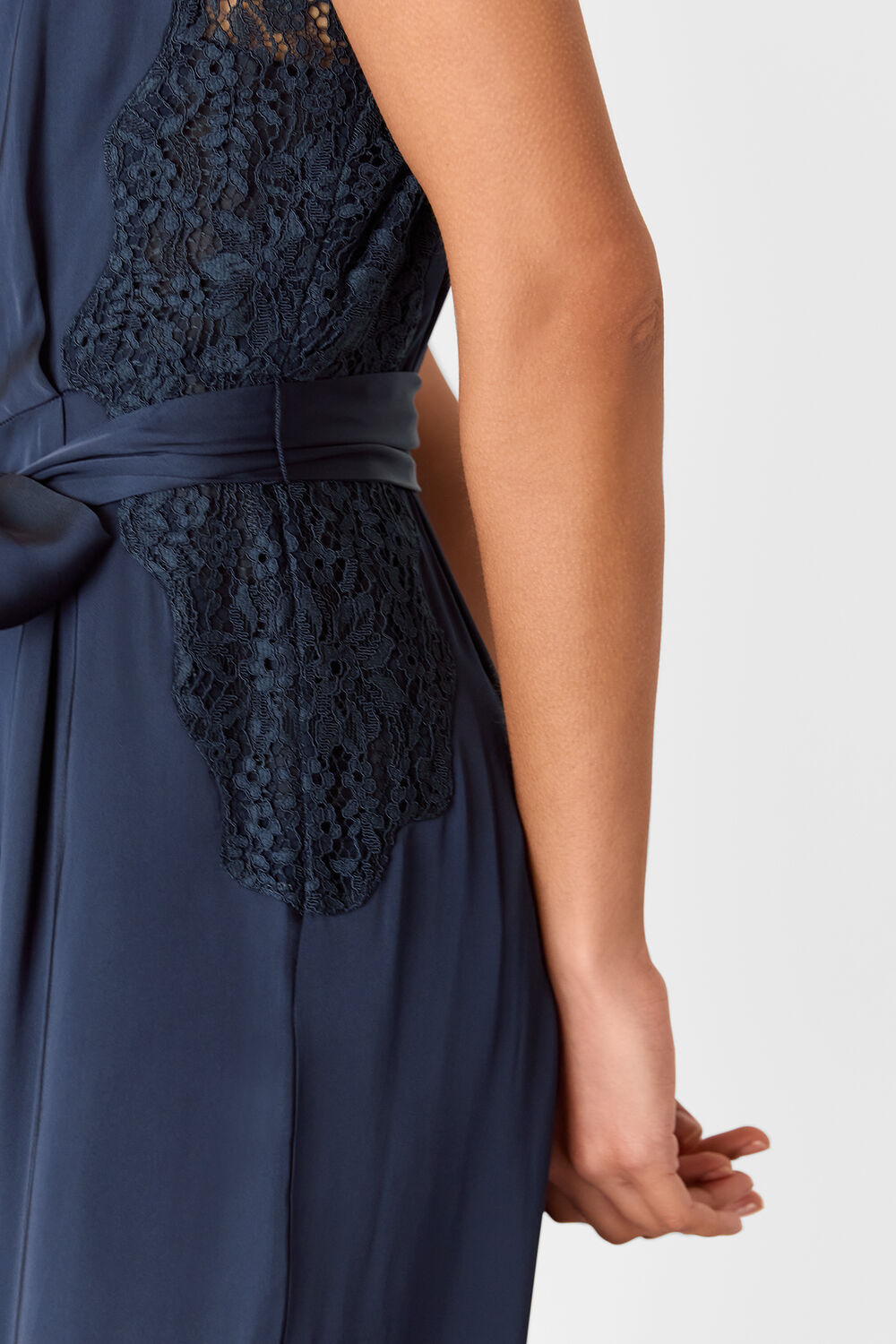 Satin Lace Occasion Jumpsuit