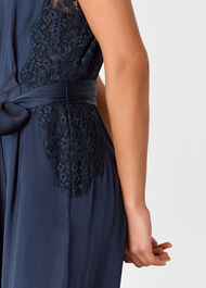 Satin Lace Occasion Jumpsuit