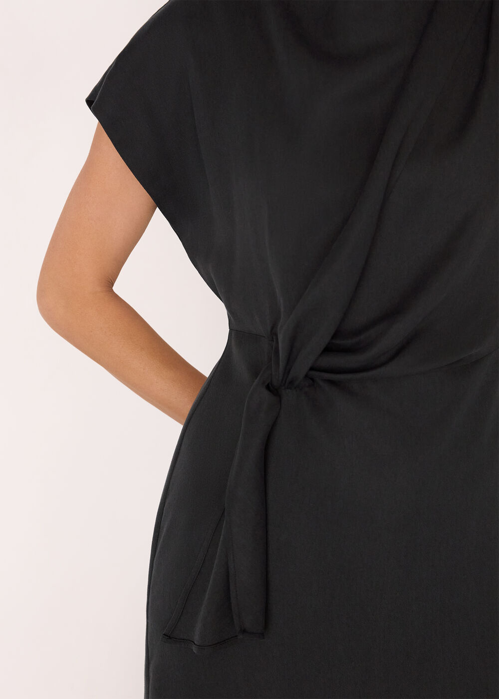 Twist Waist Midi Dress