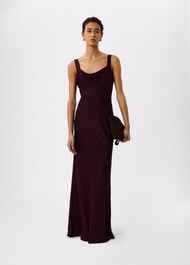 Thea Cowl Satin Maxi Dress