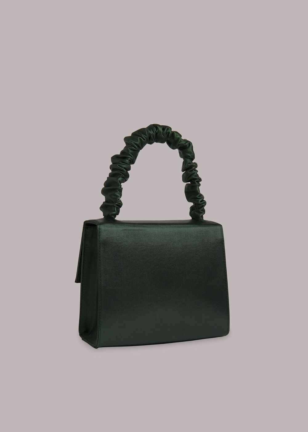 Payton Satin Top Handle Bag