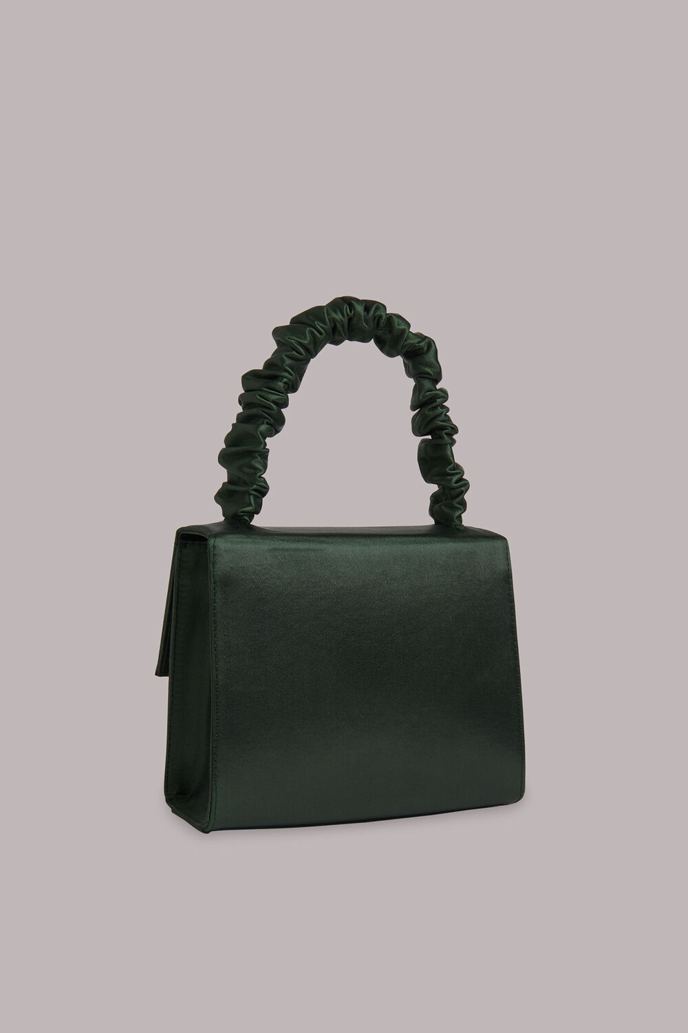 Payton Satin Top Handle Bag