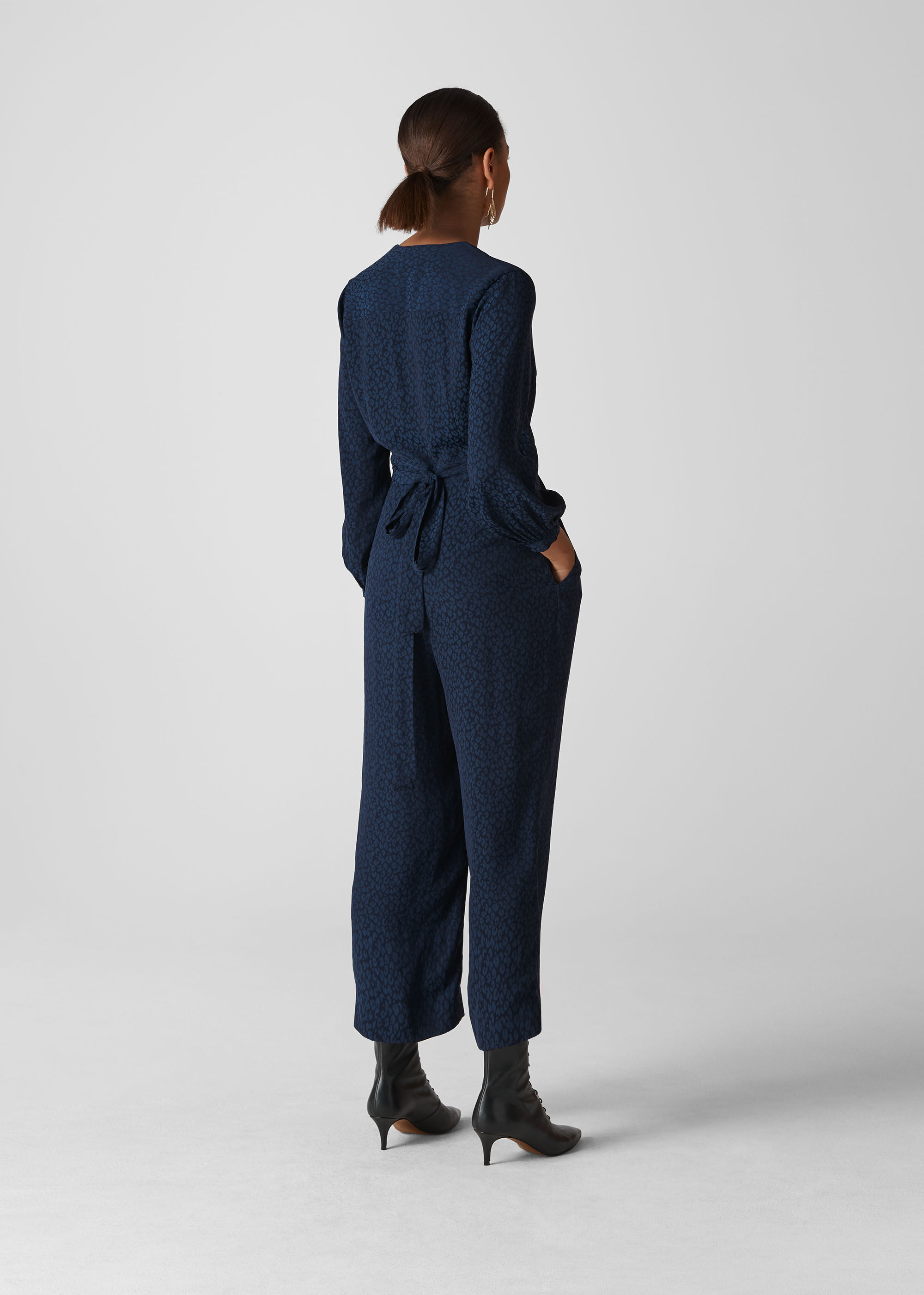 Whistles animal jacquard jumpsuit Clearance