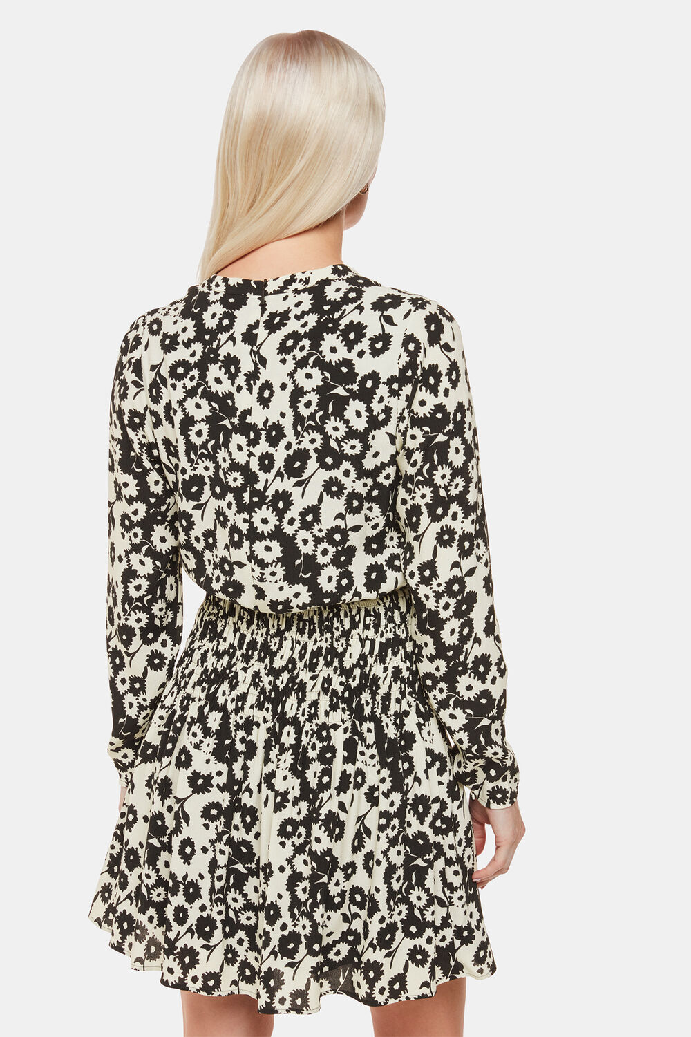 Petite Riley Floral Shirred Dress