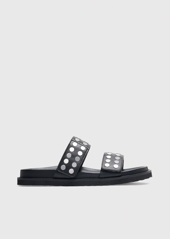 Black Studded Slider