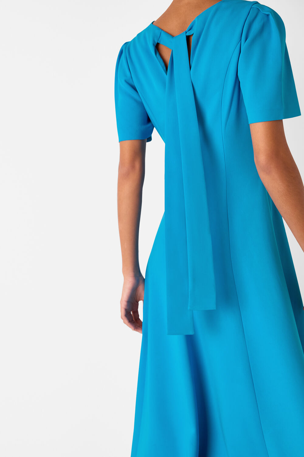 Panel Detail V-Neck Maxi Dress